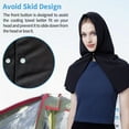 thumbnail image 6 of ZenCart Cooling Hooded Headscarf Button Closure UV Protection Towel Quick Dry Portable Design Unisex Gym Towel, 6 of 7