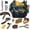 Brown Green, variant on Horse Grooming Kit 13 Piece, Horse Brushes for Grooming Supplies Set with Organizer Bag, Horse Brush & Curry Comb for Effective Cleaning, Gift for Horses Riders Beginners