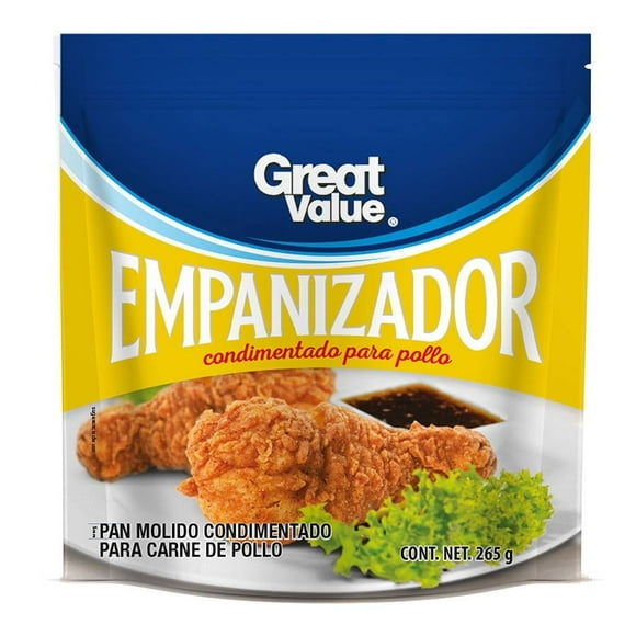 Empanizador condimentado Great Value para pollo 265 g