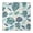 White-555, variant on Waterproof Square Tablecloth Fitted with Elastic Edge, Exotic Floral and Botanical Jungle Leaves Designs, Durable Vinyl with Backing for Indoor and Outdoor Use