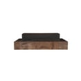 thumbnail image 6 of Rectangular Solid Wood Coffee Table Mango Wood Dark Brown Top with Dark Base, 6 of 7