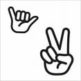 thumbnail image 5 of Peace Hand Dry Erase Peel and Stick Giant Wall Decals, 5 of 6