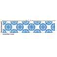 thumbnail image 3 of Ambesonne Blue Mandala Fabric by the Yard Upholstery, Oriental Floral Motif, 1 Yard, Sea Blue and White, 3 of 5