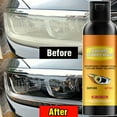 thumbnail image 3 of Headlight Scratch Remover Headlamp Cleaner, Headlight Cleaning Liquid Headlight Coating, Ceramic Clear Coating for Headlights (100ml), 3 of 6