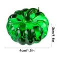 thumbnail image 3 of Eliaeconx Crystal Pumpkin Decor, Artificial Glass Fruit Figurine, Home and Office Decorative Item, Holiday Gift, Table Centerpiece, Green, 3 of 6
