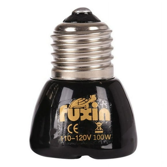 MesaSe 100W Ceramic Heat Lamp Black Infrared Bulb Emitter Lamp Infrared Heat Bulb for Pet Coop Heater Reptile Chicken Lizard Turtle Brooder Bulb Temperature Adjustable Harm Light