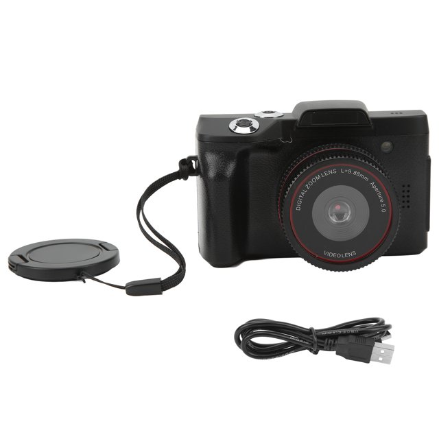 Cámara de vídeo HD de 16MP, videocámara Digital 1080P, pantalla abatible de 180 grados, pantalla TFT LCD de 2,4 pulgadas, Zoom Digital 16X, montaje de tornillo de 1/4 pulgadas