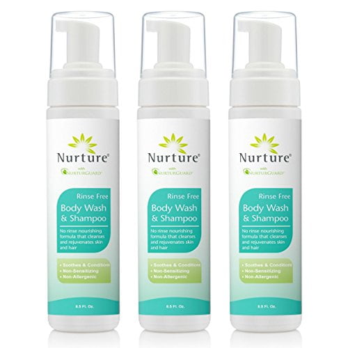 Nurture Valley No Rinse Body Wash + Hair Wash Foam Aloe Vera (3 Bottles