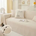 thumbnail image 2 of Toalla de sofá de color sólido simple, funda de sofá de una pieza de cobertura total, alfombrilla universal antideslizante a prueba de polvo para silla, decoración del hogar, 2 of 5