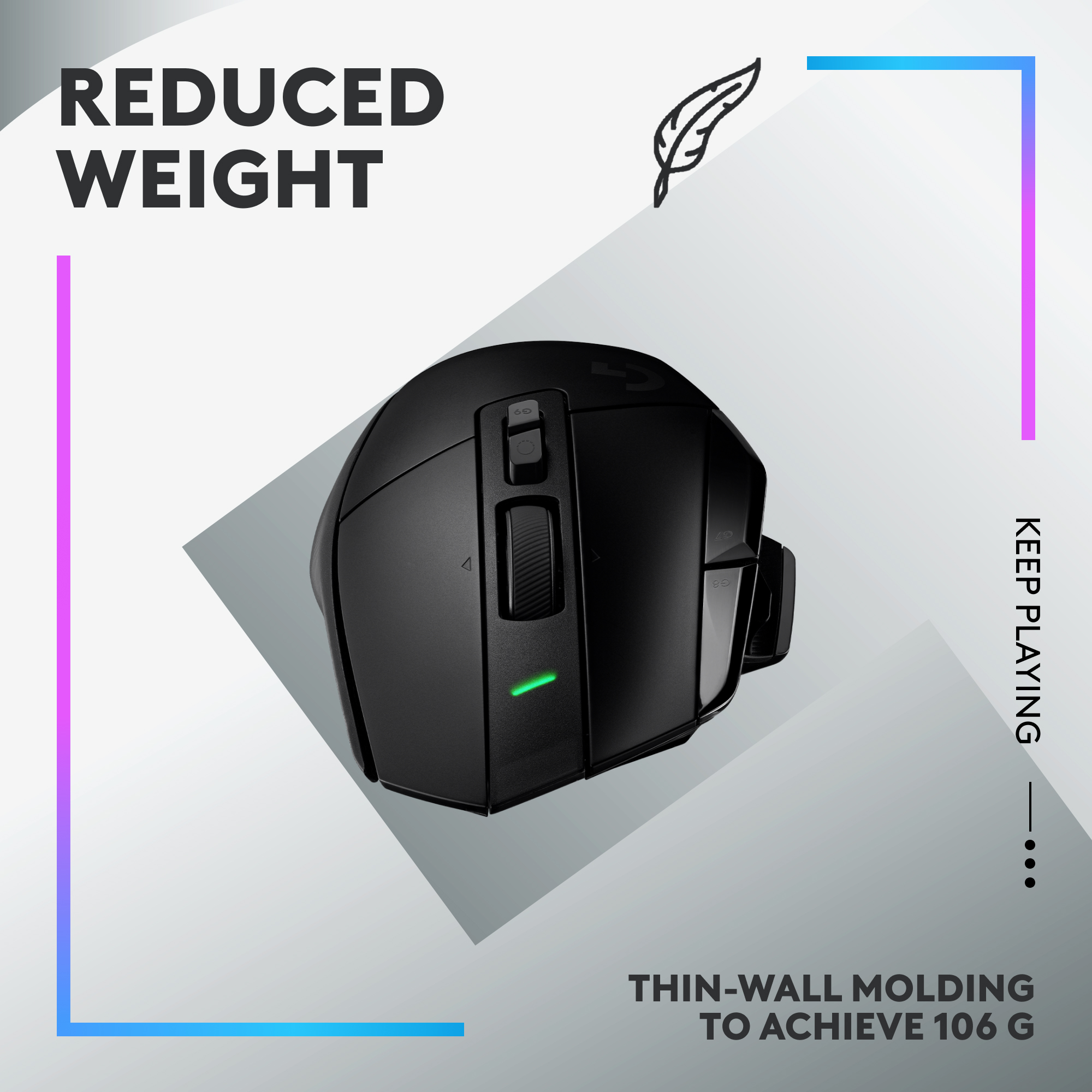 Logitech G502 X Plus Wireless Gaming Mouse, Black photo 8