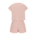 thumbnail image 6 of hotojiny Women Tracksuit 2 Piece Outfits Summer Casual Short Sleeve Tops and Wide Leg Shorts Matching Set Workout Sets, 6 of 6
