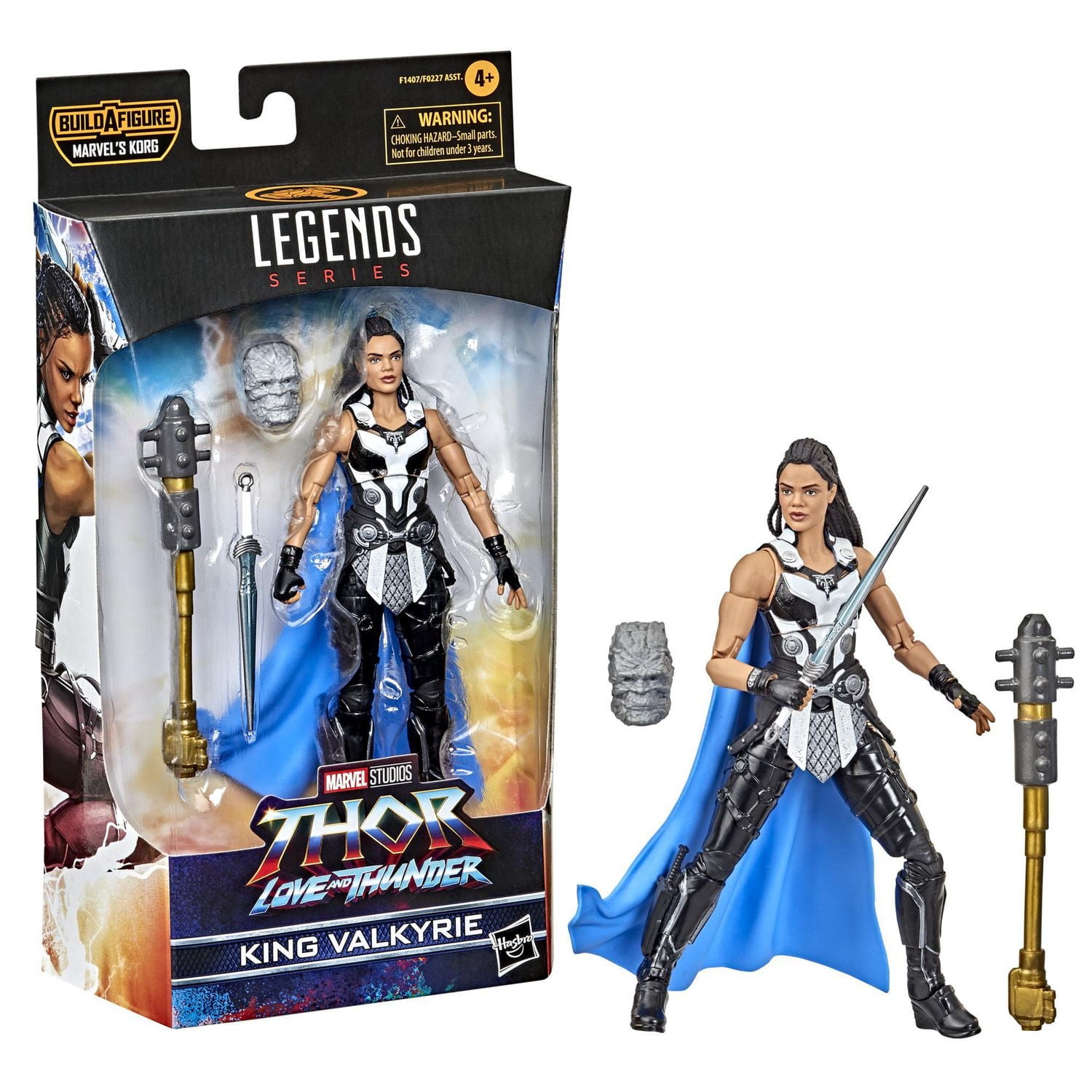 Marvel Legends Series Thor: Love and Thunder King Valkyrie Action Figure 6-inch Collectible Toy, 1 Accessory, 2 Build-A-Figure Parts