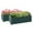 Green, variant on Outsunny Raised Garden Beds Set of 2, Galvanized Planter Box, Dark Grey