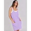 thumbnail image 6 of ANRABESS Athletic Dress for Women Tennis Dress with Shorts Summer Active Workout Romper Dress Sleeveless Spaghetti Strap Mini Dress Casual Sundress Vacation Outfits Purple L, 6 of 12