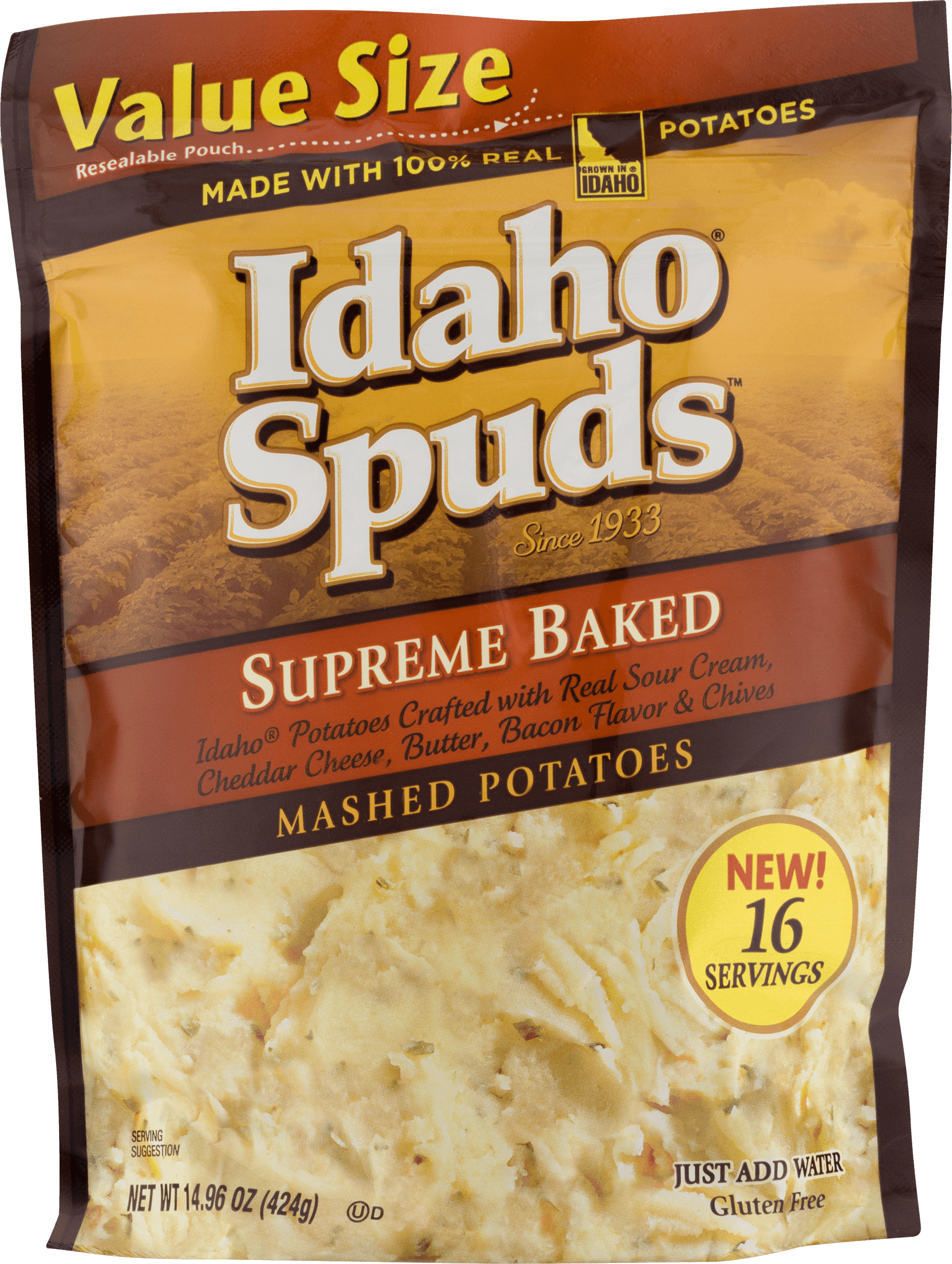 Idaho Spuds Mashed Potatoes Supreme Baked
