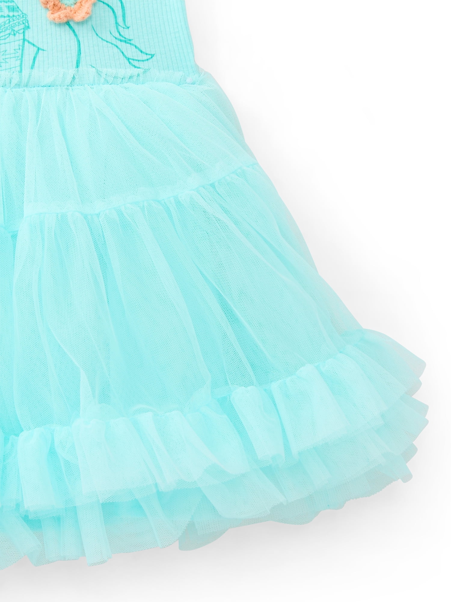 Moana Toddler Girls Graphic Tutu Dress with Short Sleeves, Sizes 12M-5T