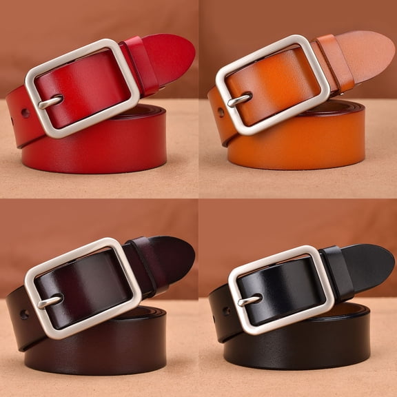 Chroia Womens Belts for Jeans Casual Fashion Wide Belt Needle Buckle Universal Can Be Perforated