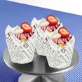 thumbnail image 2 of Shisuyan Paper Baking Cups for Cupcakes High Temperature Resistant 50Pcs, 2 of 8