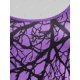 thumbnail image 3 of Talla grande Hombro frío Patrón de murciélago Vestido de Halloween Rosegal Vestidos Estampados Tallas Grandes, 3 of 5