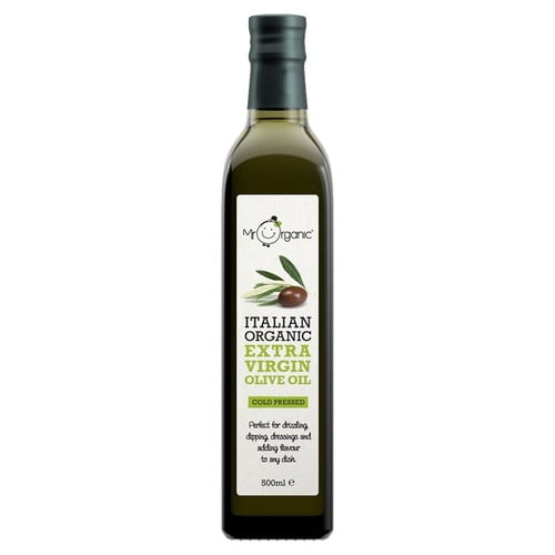 Mr Organic Italian Extra Virgin Olive Oil 500ml, British Import (Pack of 2)