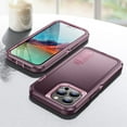 thumbnail image 5 of JTCASES Compatible with iPhone 15 Pro Max Case Heavy Duty Protective Rugged Phone Case, Full Body Anti-dust Shockproof Drop Proof Armor Durable Cover Case for iPhone 15 Pro Max 6.7 inch, Purple/Pink, 5 of 9