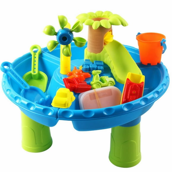 Kids Sand And Water Tables Toys For Toddlers 1 3 Rain Showers Pond Water Table For Toddlers Age 3 5 Sports Outdoor Activity Sensory Table Summer Beach Toys For Sand Boxes Tables for Toddlers