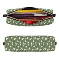 thumbnail image 2 of Rateoe Cute goose Print Leather Pencil Case with Smooth Zipper, Compact Storage for Writing Tools & Art Supplies, 8.26" x 1.96" x 2.16", 2 of 7