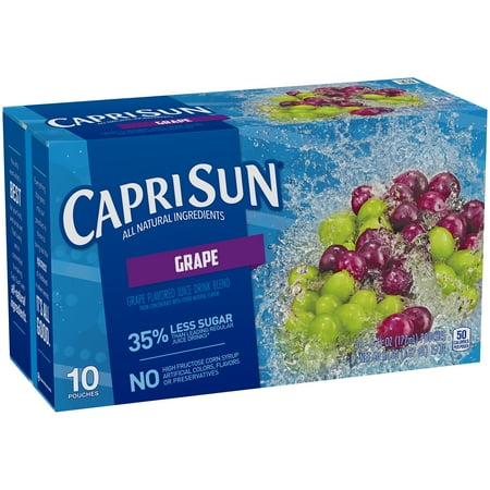 Capri Sun Grape Ready-to-Drink Soft Drink 10 - 6 fl oz Pouches
