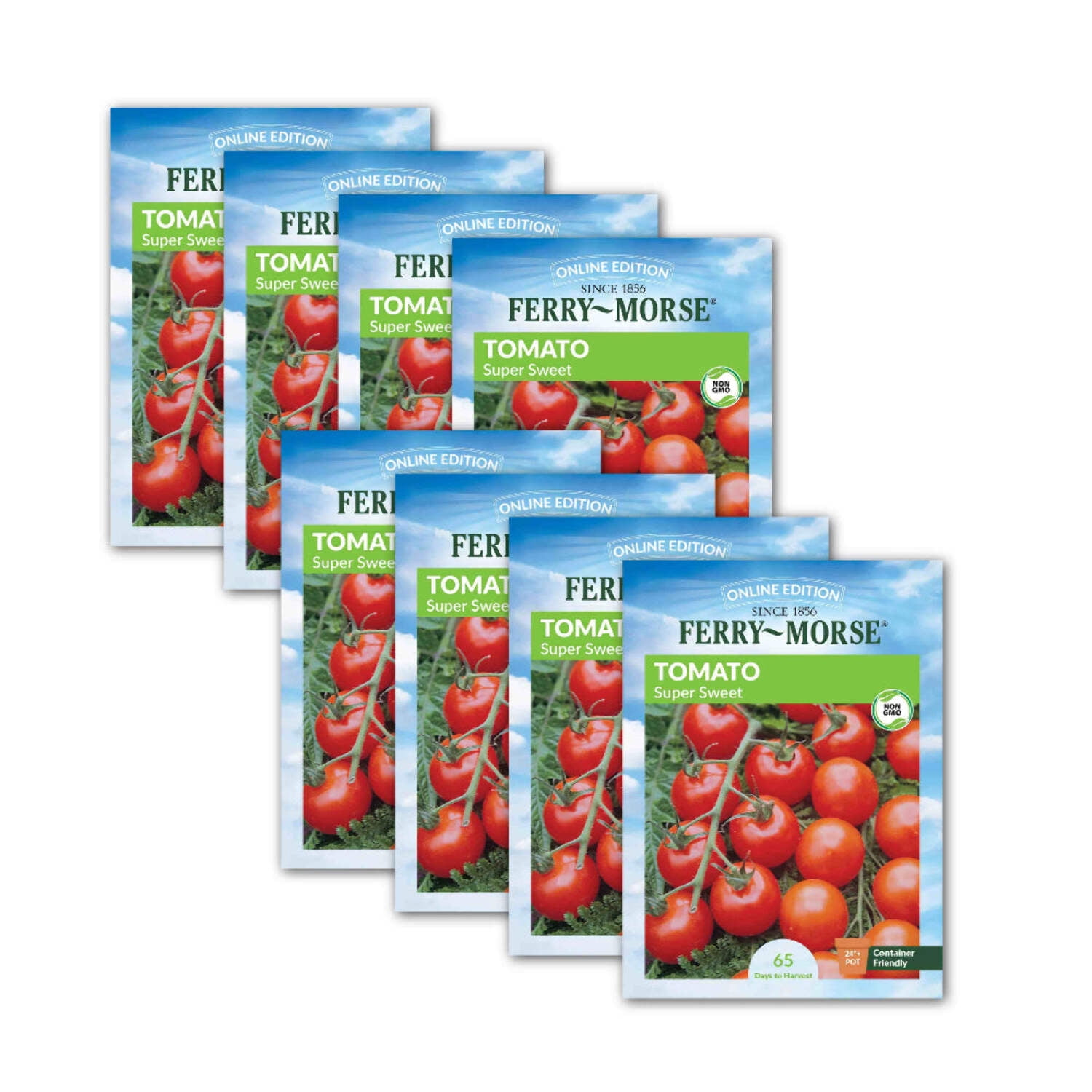 Ferry-Morse Online Edition Tomato Supersweet 100 Hybrid Seeds - 8 Pack