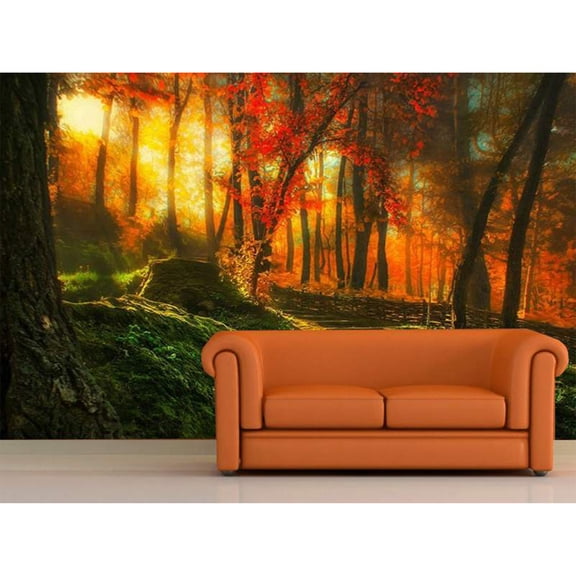 Startonight Mural Wall Art News from my Garden, Illuminated Nature Landscape Large Wallpaper Photo 5 Stars Gift 10 x 28,82 ‘’ x 50,4 ‘’ Total 8’4”x 12'