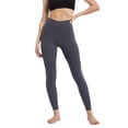thumbnail image 1 of YOGA Pantalones de entrenamiento Naked Feeling para mujer - Pantalones ajustados de cintura alta, cómodos, transpirables y cálidos - Gris, 1 of 5