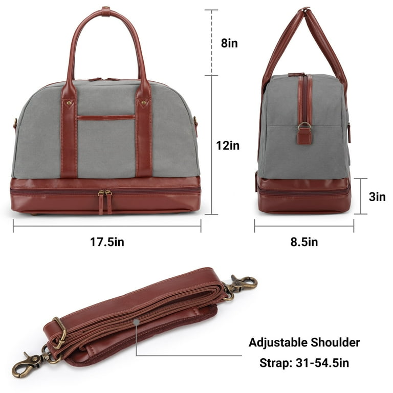 Juiluna Travel Duffel Bag Weekender Bag for Women Canvas Overnight