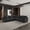 Black, variant on 83" Cloud Couch Sectional for Living Room, Down Filled Love Seat Sofas,Convertible Couch, Black