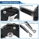 thumbnail image 4 of Palancas de freno y embrague cortas y largas para Kawasaki ZZR600 2005-2009, palanca de freno ajustable de motocicleta, aleación de aluminio, mango negro con extremo plateado, 4 of 6