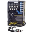 thumbnail image 2 of Stinger SI8412 12 ft. 4 Channel 8000 Series Silver Conductor 3 RCA Interconnect, 2 of 2