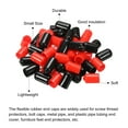 thumbnail image 4 of 50pcs Rubber End Caps Cover Assortment 11mm Screw Thread Protector for Screw Bolt Black Red, 4 of 5