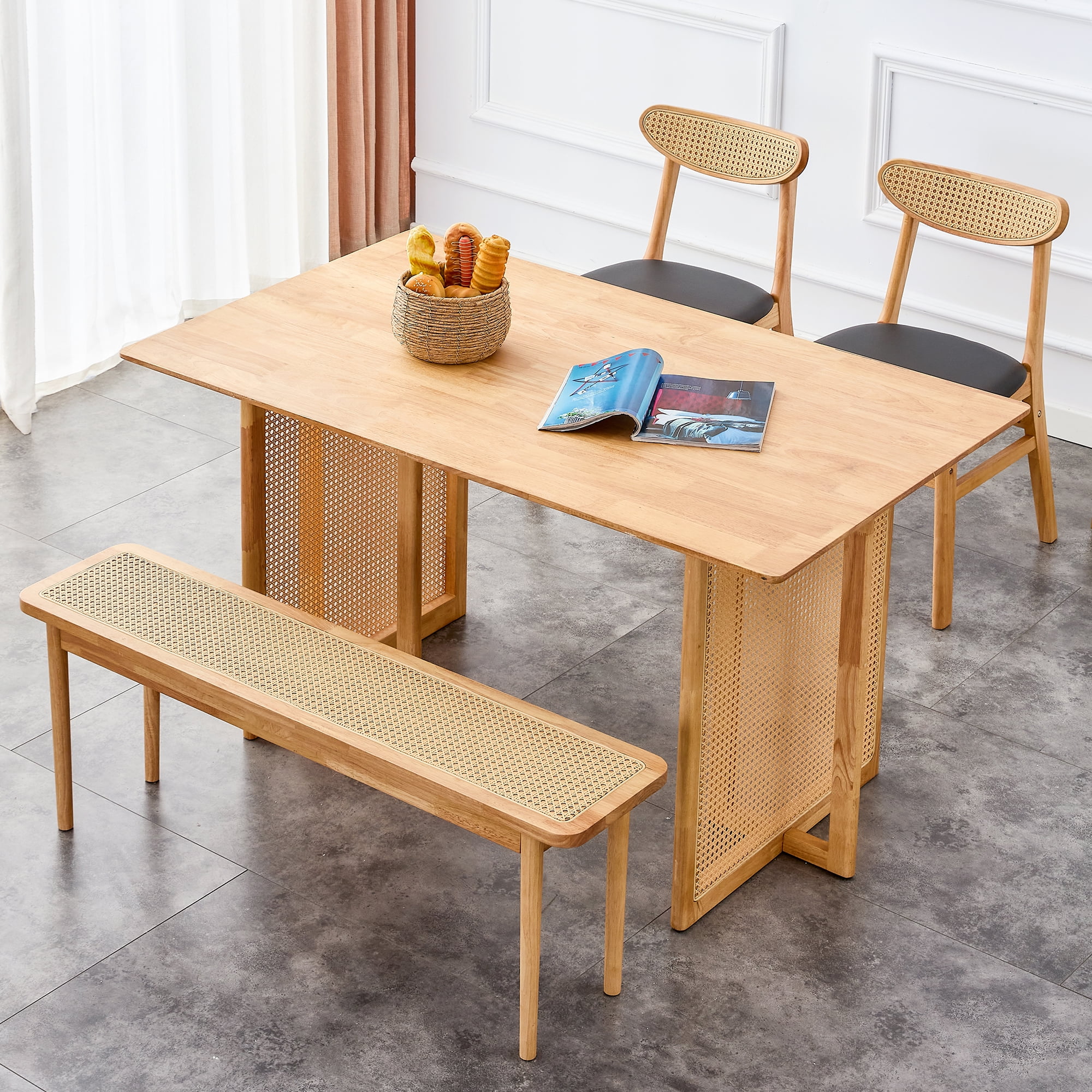 Kepooman Oak Dining Table, Wooden Dining Room Table for Home, Modern Kitchen Dining Table for Dining Room Kepooman Oak Dining Table, Wooden Dining Room Table for Home, Modern Kitchen Dining Table for Dining Room