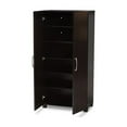 thumbnail image 2 of Baxton Studio Marine Modern and Contemporary Wenge Dark Brown Finished 2-Door Wood Entryway Shoe Storage Cabinet, 2 of 5