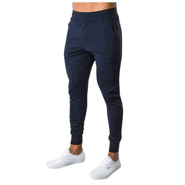Pantalones de chándal ajustados y elásticos para hombre: material de alta calidad para uso diario y al aire libre, ligeros y cómodos, tallas M-XXXL con medidas detalladas