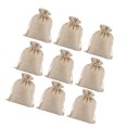 thumbnail image 2 of EeaseMX 12 Unids 13x18cm Bolsa de Lino con Cordón Bolsa de Regalo Transpirable Bolsa de Almacenamiento a Prueba de Polvo Bolsa de Almacenamiento de Joyas para Navidad Festivo Beige, 2 of 8