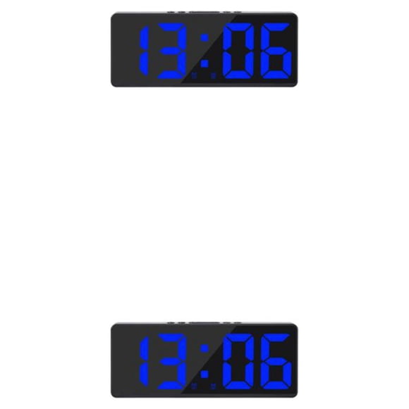 Reloj digital LED Wosthever Estilo simple Reemplazo rectangular 2 Modo 5 Engranaje Función de repetición Control de sonido Alarmas Tipo 8