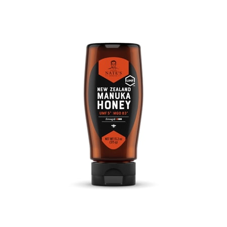 Nate's New Zealand Manuka Honey: Raw, UMF 5+, and MGO 83+ - 13.2 oz Gluten-Free Honey