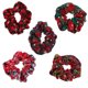 thumbnail image 1 of 5pcs Navidad Navidad Copos de nieve Pelo Scrunchies Pelo Elástico Scrunchy Corbatas Cuerdas, 1 of 7