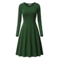 thumbnail image 4 of JJHGVB Holiday Dresses Vacation Outfit Dress for Women Travel Long Dresses Tops for Women Midi Dress Casual Flowy A-line Long Dresses Outfits for Women Winter Dresses Blackish Green L, 4 of 4