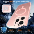 thumbnail image 5 of ShellTech Compatible with iPhone 16 Magnetic Slim Case Full Camera Protection, Compatible with Magsafe, Drop Protection,Matte Back Bumper Phone Cover for Women Girls,Pink, 5 of 6