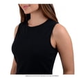 thumbnail image 4 of Top George para Mujer, Cuello Redondo con Rayas Negro Talla M, 4 of 4