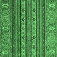 thumbnail image 1 of Ahgly Company Indoor Square Abstract Emerald Green Modern Area Rugs, 8' Square, 1 of 4