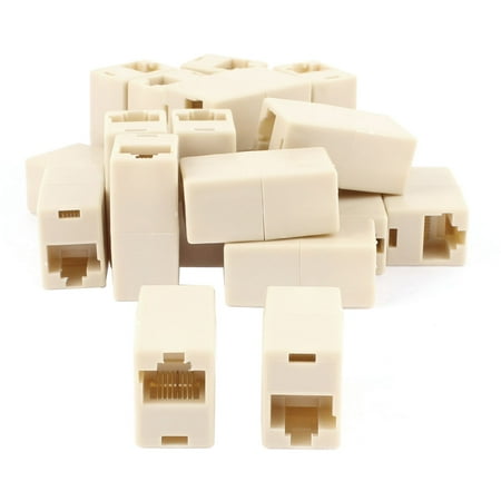 Cat5 RJ45 Ethernet LAN Network Cable Extender Joiner Adapter Coupler Beige 20pcs price history on PriceWatchPro