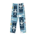 thumbnail image 4 of Daiia Airplanes and Aviation Signs Men's Sleep Pant with Pockets and Drawstring,Pajama Pants-XX-Large, 4 of 9
