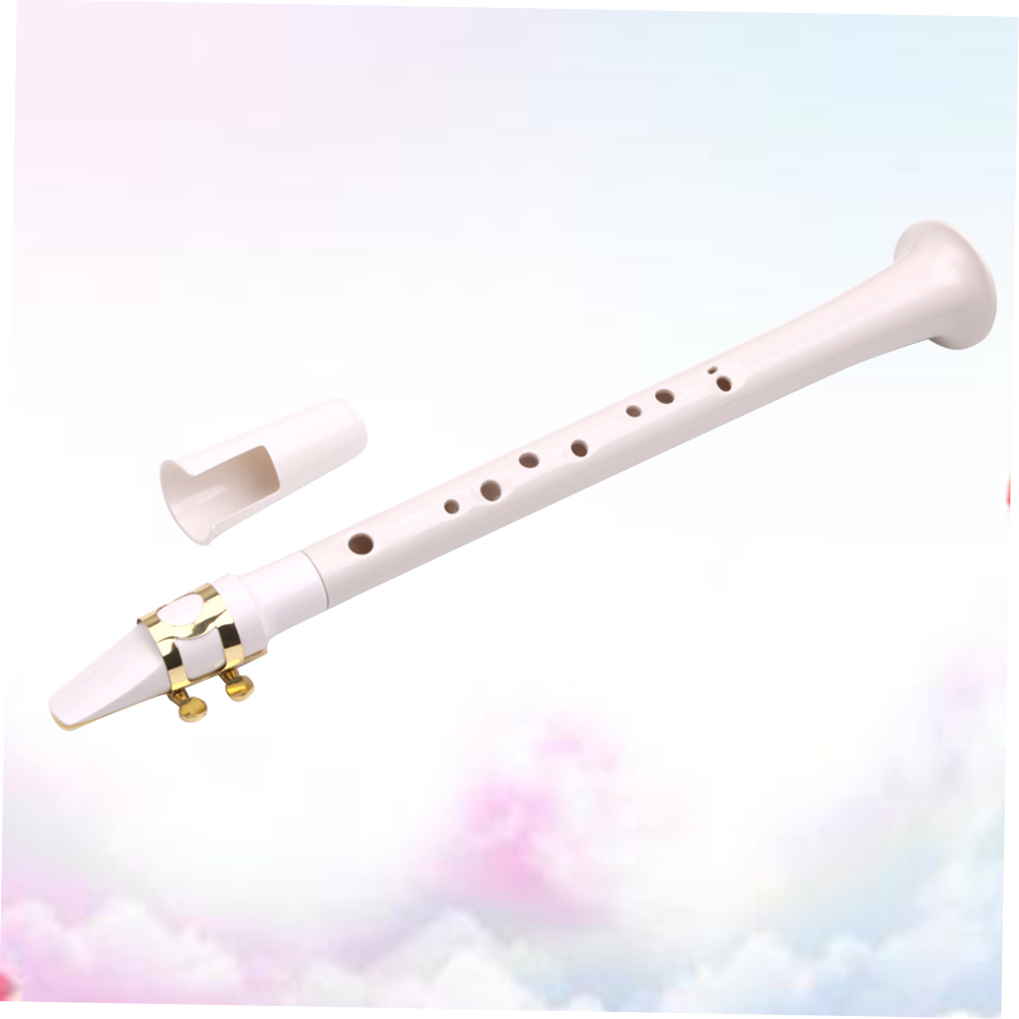 LOLIPPYY Little Saxophone White Portable Pocket Woodwind Instrument for Spiritual Music